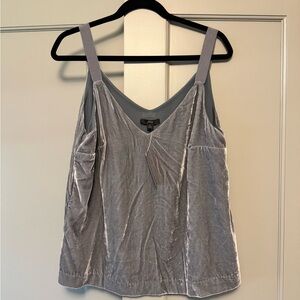 NWT Blue Gray Velvet Women's Top sz M